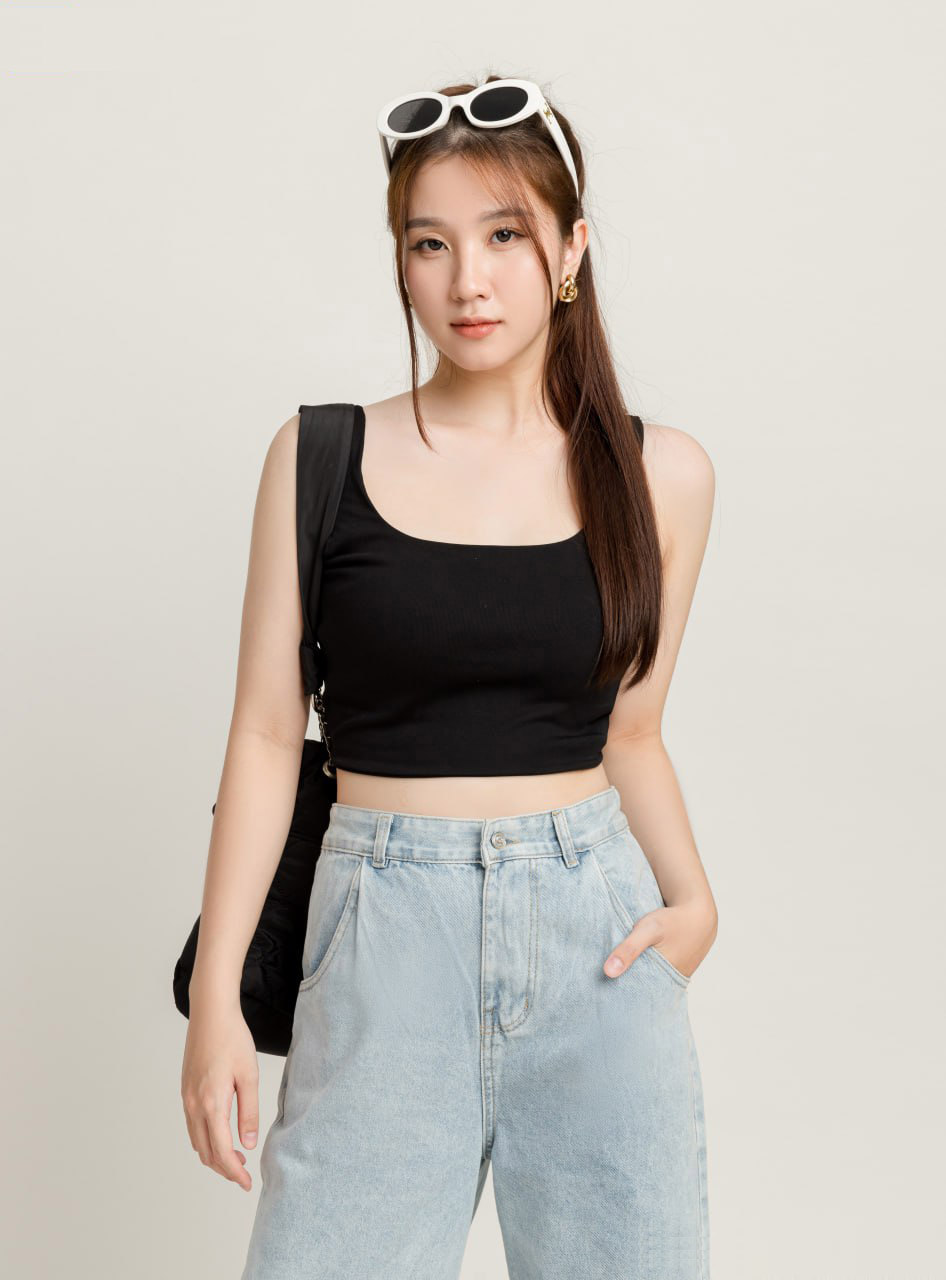 Áo Thun Croptop Nữ 2 Dây